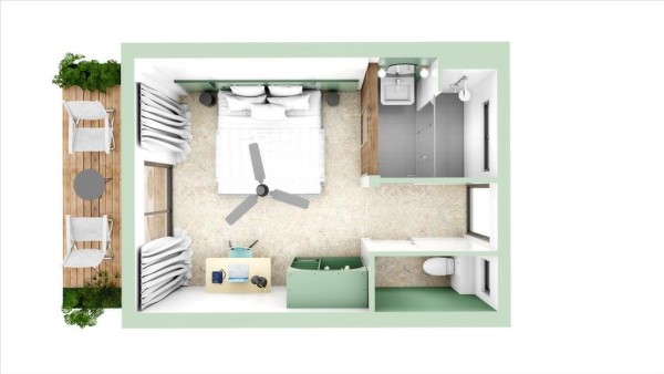 Double room - Standard with terrace - Dimitile Hôtel & Spa