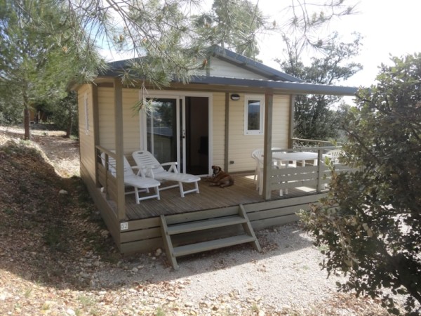 Chalet 20 m² -1 chambre 2 Pers. - Camping naturiste Verdon Provence