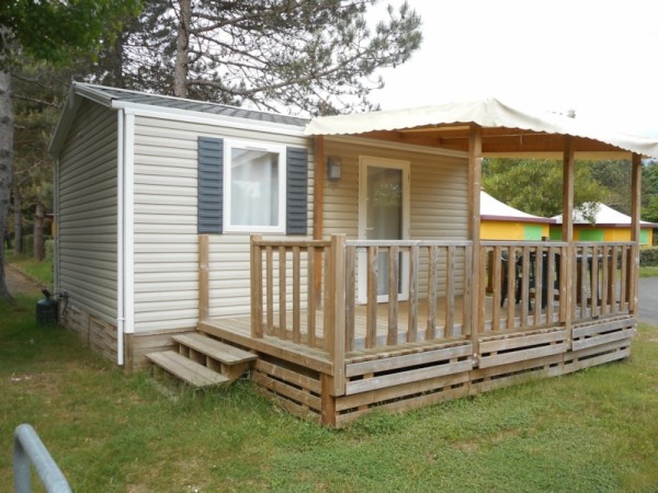 Mobile home Confort 21m² 1 room + sheltered terrace 9m² + TV + air-conditioning 2 Ppl. - Flower Camping Le Jardin de Sully