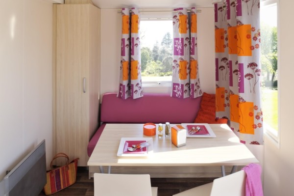 Mobile home COSY-CLIM 1 bedroom (air conditioning - TV - terrace 9m² - surface 17m²) 1/2 Ppl. - Camping LES 2 VALLÉES