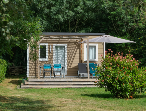 Mobile-home Standard 1 bedroom 18m² + terrace + TV 2 Ppl. - Flower Camping du Port Caroline