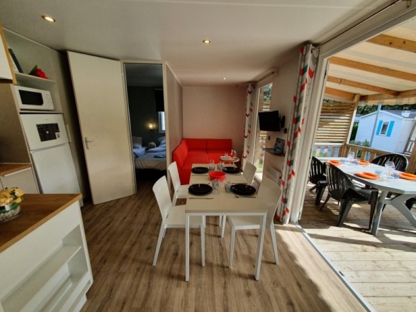 Mobil-home Premium 2 chambres 1/5 Pers. - Camping des 2 Plages