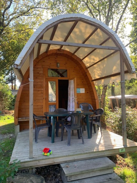 Pod 4 pers. 2 bedrooms - with bathroom and toilet 4 Ppl. - Camping L'Étang du Pays Blanc