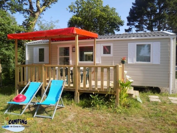 Mobil Home 4/6 persons LUXE with Dishwasher 4/6 Ppl. - Camping L'Étang du Pays Blanc