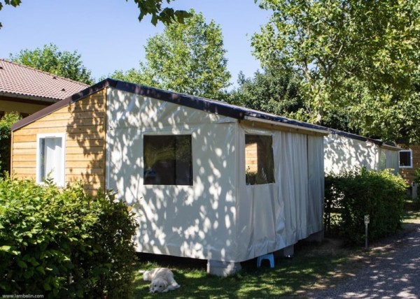 Canvas Cottage  (without toilet blocks) 5 Ppl. - Camping La Grappe Fleurie