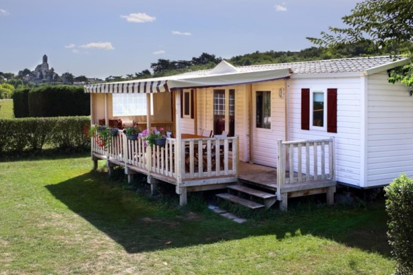 Mobile-home Confort 40m² 3 bedrooms + Dishwasher + sheltered terrace 6 Ppl. - Camping La Promenade
