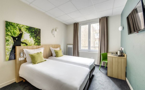 CHAMBRE LITS JUMEAUX - 1 OU 2 PERSONNES - HOTEL CHAGNOT