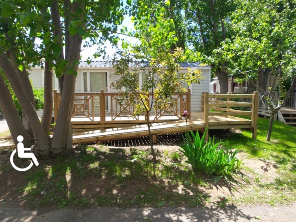 Wheelchair friendly Mobile Home 4 pers 2 bdrm 29m² - Air Con 4 Ppl. - Camping Le Serignan Plage Nature